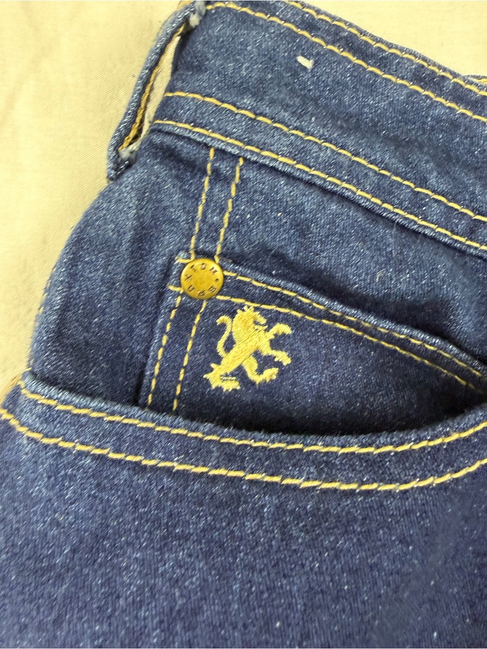 Vintage Y2K Braxton Western Stitch Jeans High Rise Dark Wash Size 16 - Picture 3 of 8